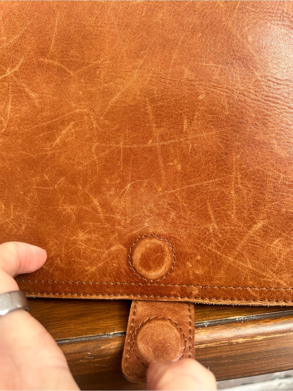 $15 in a bundle Madewell Transport Flap Bag English Saddle leather - Picture 4 of 14